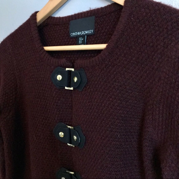 Burgundy Classy Cardigan - Picture 2 of 7